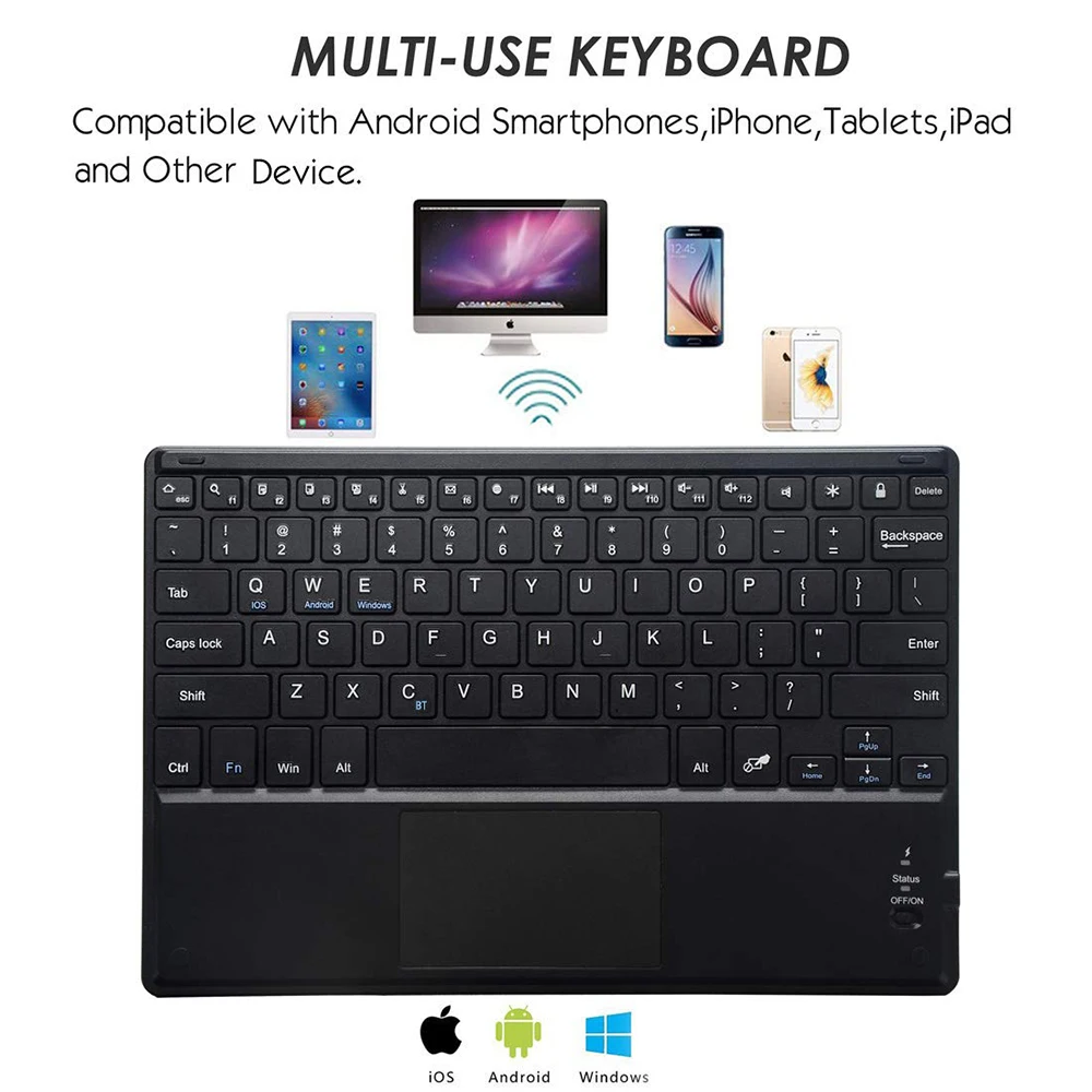 Универсальная беспроводная клавиатура для IOS Android Microsoft