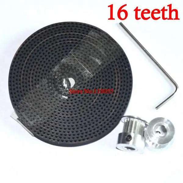 【SIMPLE ROBOT】 2 шт. GT2 16 зубов с диаметром отверстия 5 мм зубчатый шкив и м 6mm открытые