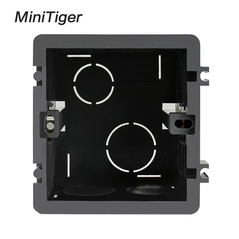 

Монтажная коробка Minitiger черная 82х76х50 мм
