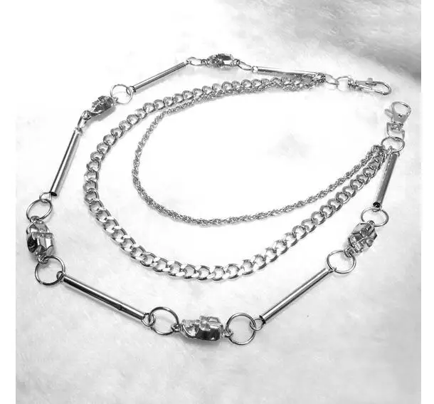 Новинка длинный металлический кошелек ремень цепь рок панк брюки трендовые