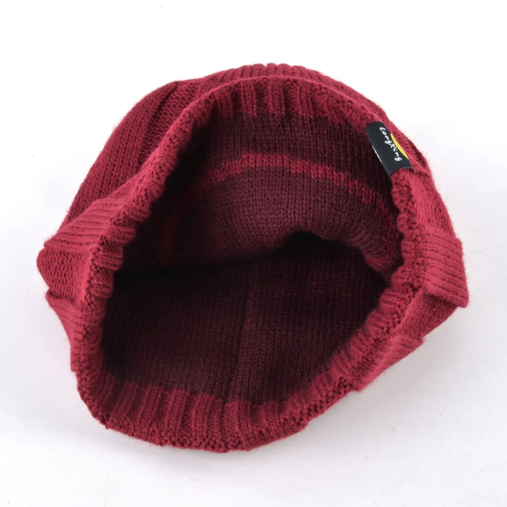 Autumn And Winter Knitted Skullies Hat For Men Double Sides Use Beanies Cap Boys Fashion Knit Smiling Face Hip Hop Bone Gorros | Аксессуары