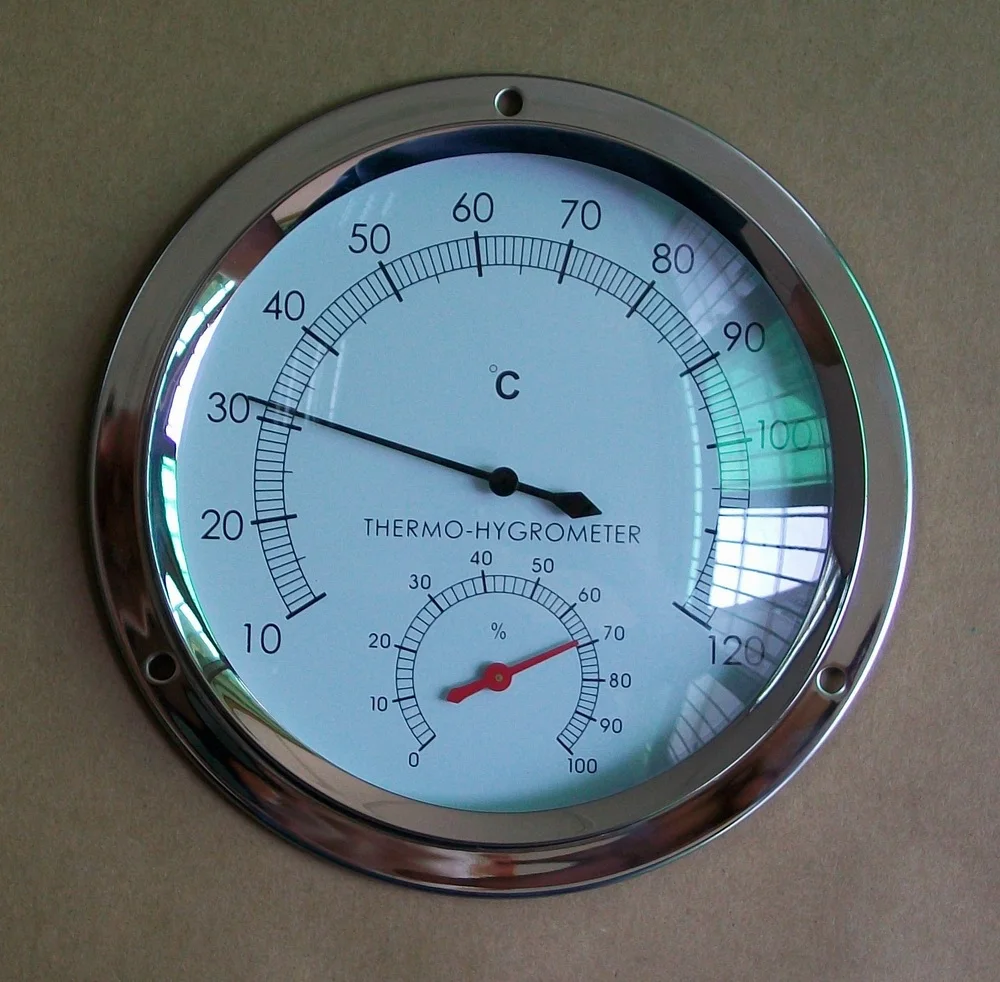 Корпус из нержавеющей стали механический Тип сауна термометр для комнаты