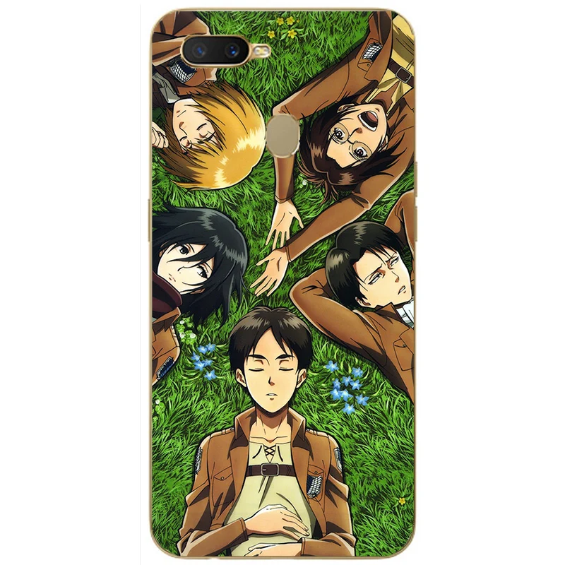 Чехол с рисунком из мультфильма атака на Титанов для Oppo Realme C1 C2 C3 U1 2 3 5 5i 5s 6 6i X XT X2 X50