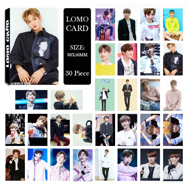 KPOP WANNA ONE Collective Members альбом ломо карты в стиле хип хоп новая мода само сделанная