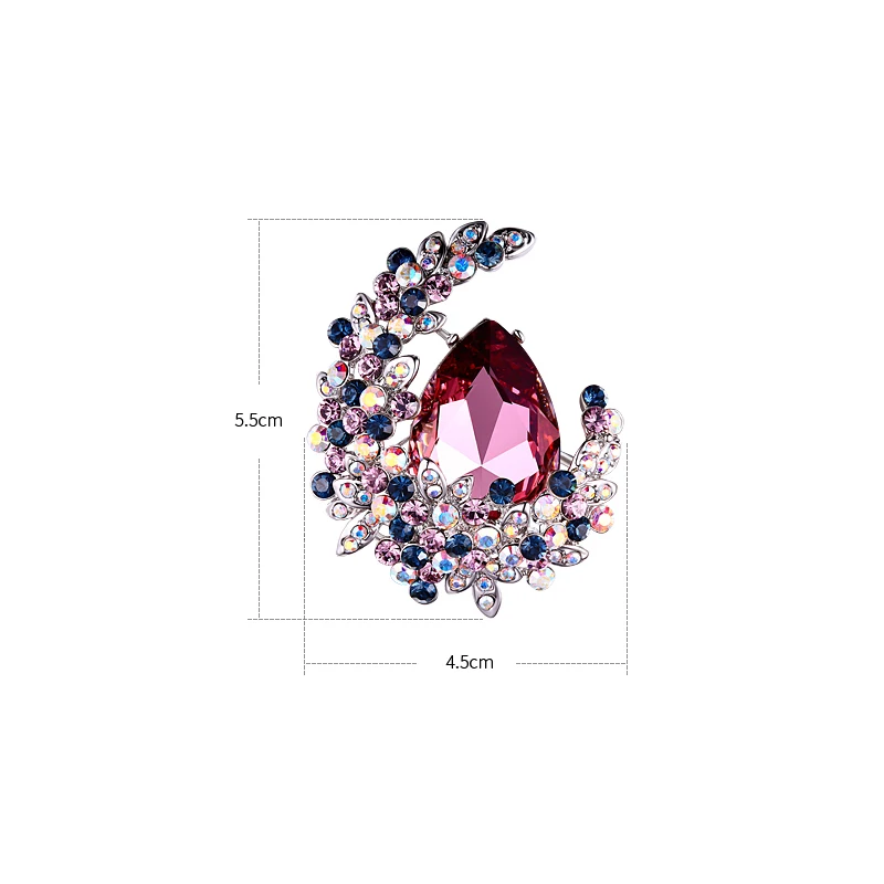 AAAAA класс брошь Луна Имитация Кристалл Брошь женская Япония и Корея модные