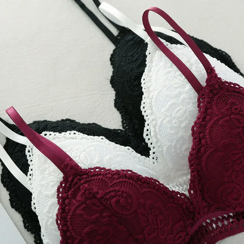 Женские кружевные бюстгальтеры с цветочным узором и чашками пуш-ап | Женская