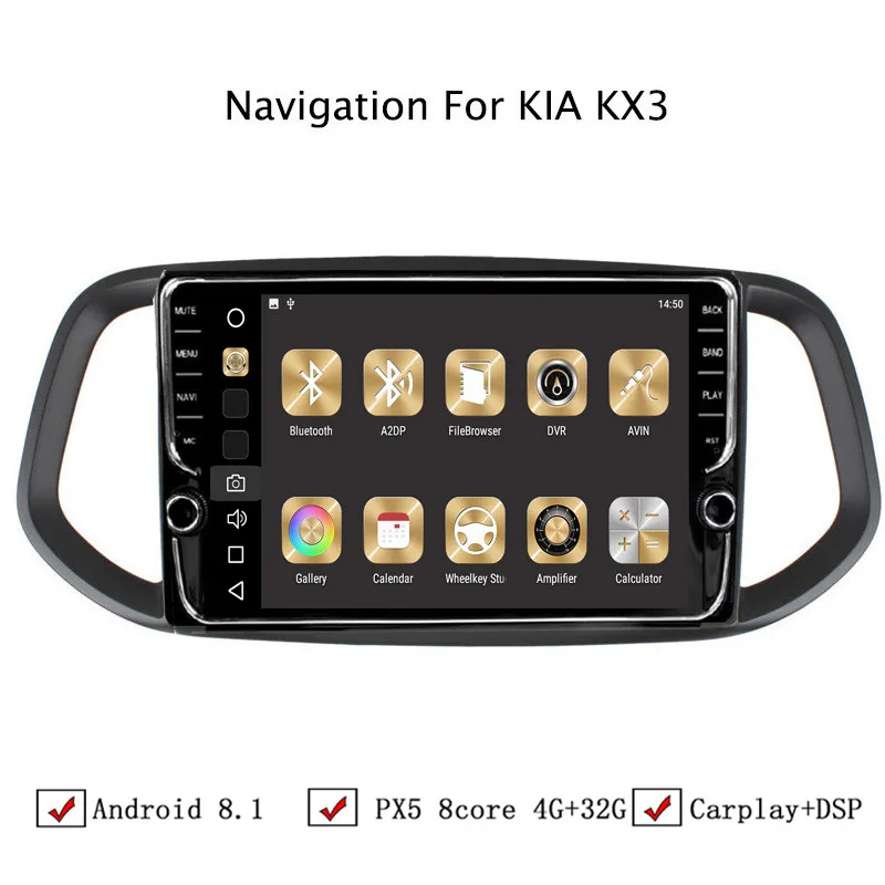 10 1 &quot4G Оперативная память 32G Встроенная Восьмиядерный Android 8 автомобиль gps