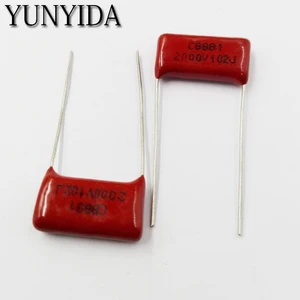 Бесплатная доставка 10 шт., CBB 102J 2KV 1NF P15mm конденсатор для металлизированной пленки 2000V102J 102 2000V