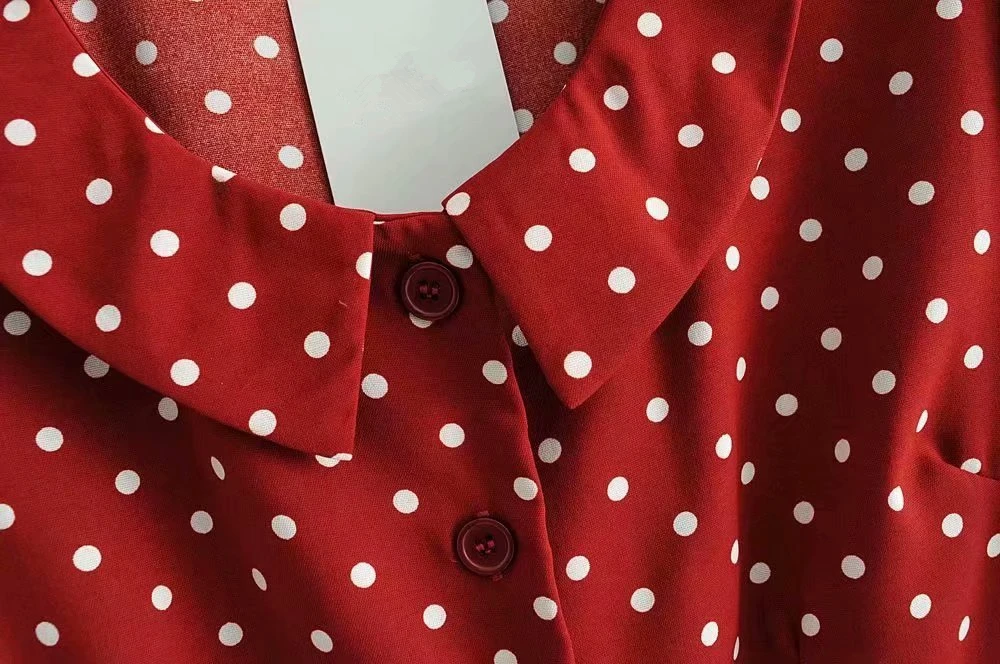 Self-portrait sukienka 2019 women's summer fresh fashion lace dress ladies polka dot lapel Vestidos | Женская одежда