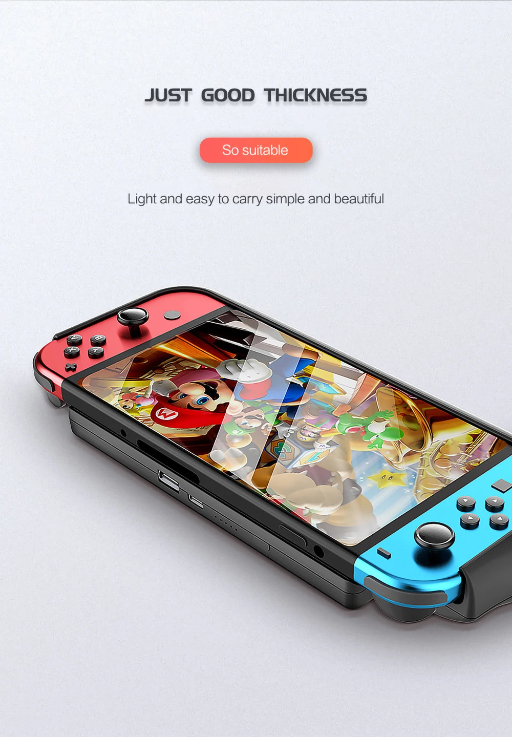 Чехол для аккумулятора 10000 мАч, внешний аккумулятор для консоли nintendo Switch с держателем, быстрое зарядное устройство, внешний аккумулятор для kingd Switch NS NX
