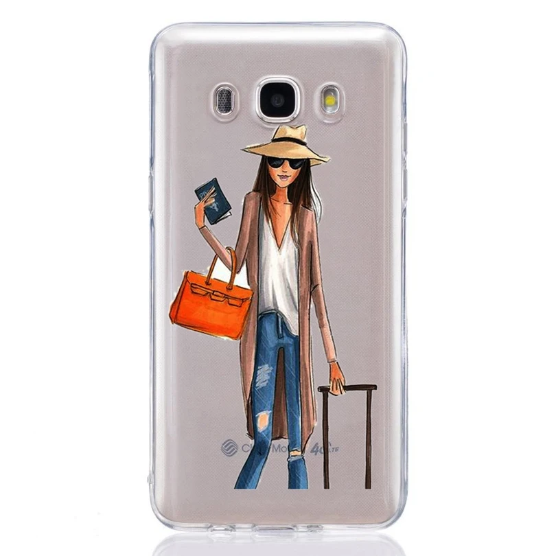 For Samsung Galaxy A3 A5 2016 2017 prime J1 J2 J3 J5 J7 TPU Colorful Soft Women Cute Painted Desig Cover Case Fundas C324 |