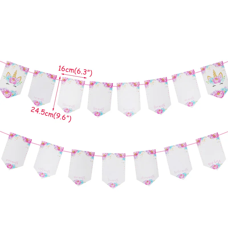 12 месяцы фоторамка баннер первый День рождения украшения 1st Baby Shower для мальчиков и девочек 1 годик Скрап вечерние поставки