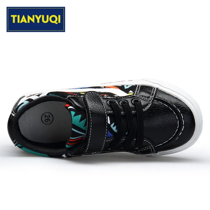 Tianyuqi детская прогулочная обувь из натуральной кожи кроссовки мальчиков уличная