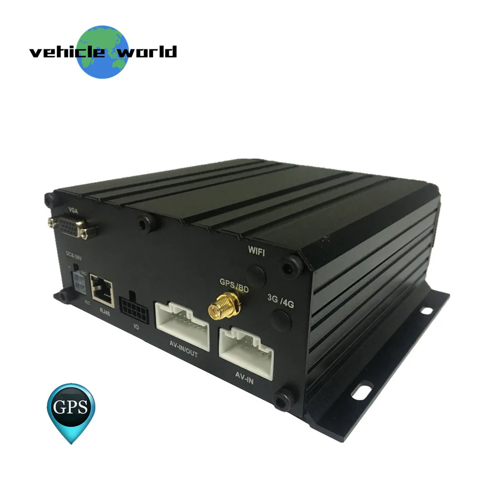 6Ch 2.0MP AHD 1080P GPS HDD SD карта мобильный видеорегистратор для трейлера грузовика такси
