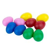 2pcsset plastic egg rustling rattle maracas shakers multicolor baby kids cute musical percussion early learning instruments
