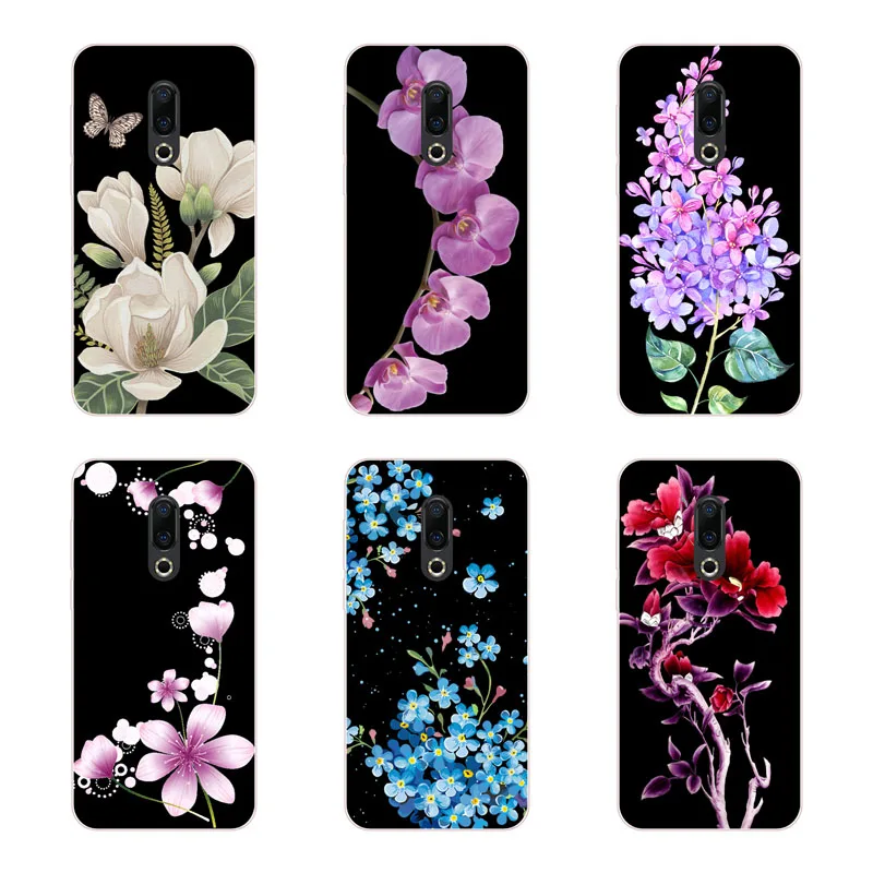 Чехол для meizu 16th силиконовая Мягкая задняя крышка из ТПУ с популярными цветами 16