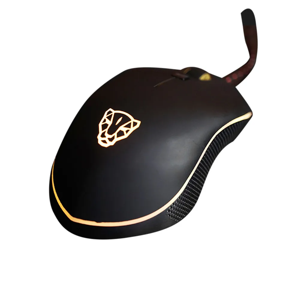 MOTOSPEED V40 игровая мышь 4000 DPI 6 кнопок RGB подсветка геймерская Usb Проводная для