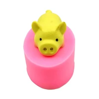 pig shape silicone chocolate fondant molds jelly candy mould diy cake tools