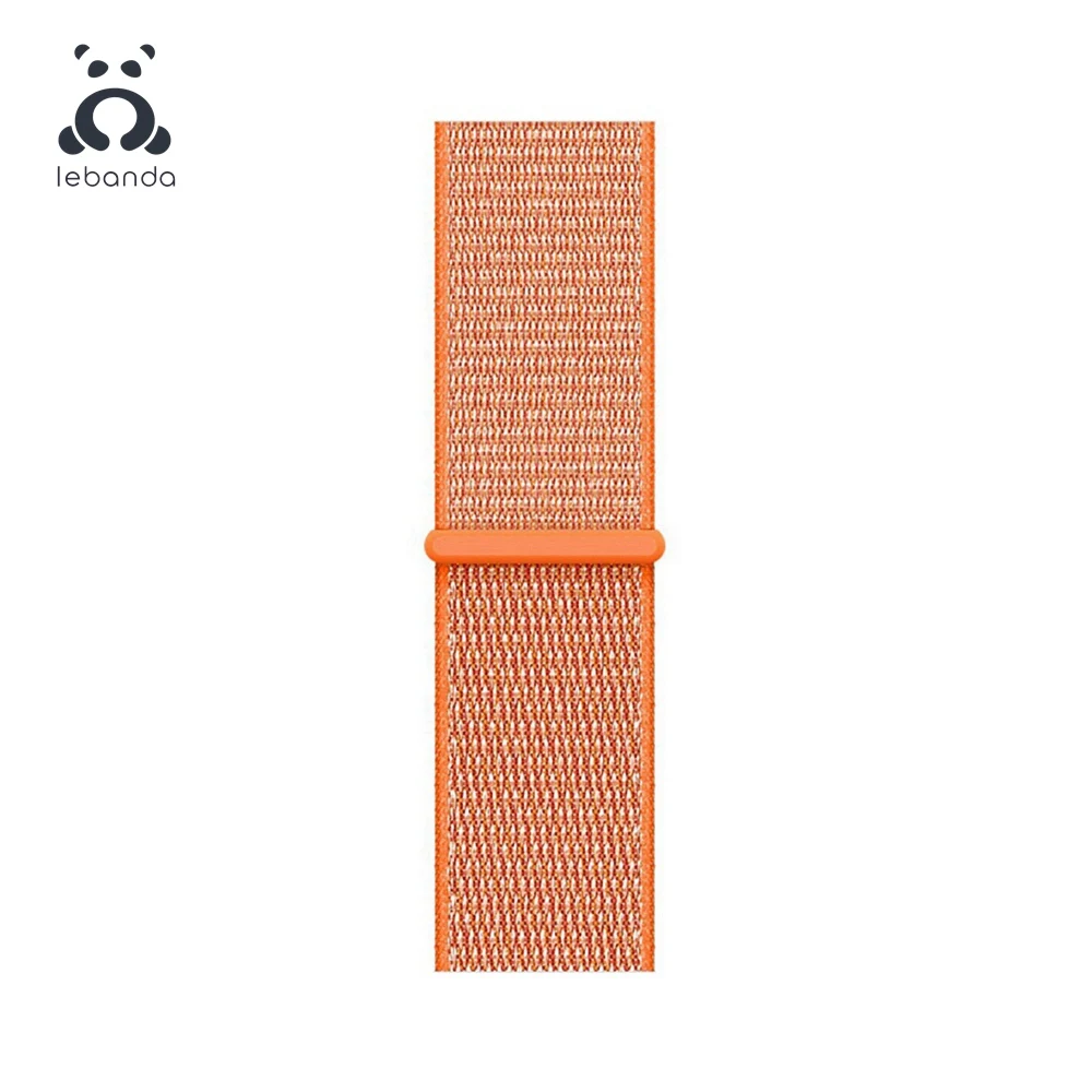 Spicy Orange Lebanda Sport loop для apple watch 5, 4, 3, 2, 1, ремешок для iwatch 38, 40, 42, 44 мм, тканый нейлоновый ремешок, Аляска, синий - Цвет ремешка: Spicy Orange