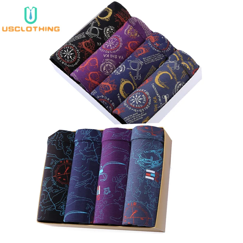 8 шт./лот мужские трусы мужское нижнее белье модные хлопковые боксеры сексуальные