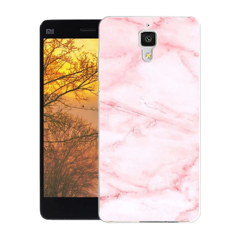 Мягкий чехол для Xiaomi Mi4 силиконовый Mi 4 Funda модный напечатанный ТПУ телефона M4