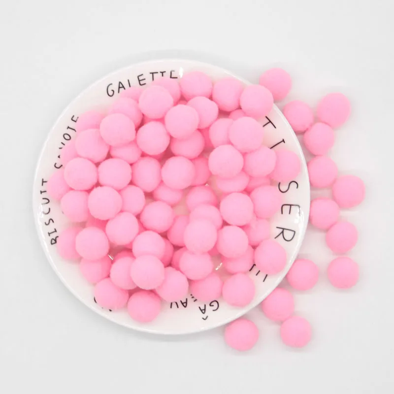 10/15/20/25 мм Мини пышная Нижняя Pom Poms помпонами ручной работы для детей игрушки свадебный Декор Сделай Сам швейного Ремесла поставок 100 шт