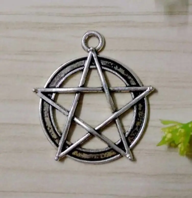 Подвеска в виде пентаграммы 50 шт. 31x28 мм|pendants for bracelets|pendants wholesalepentacle charms |