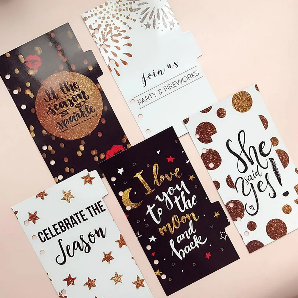 Сепаратор из полипропилена для блокнота 6 отверстий зима|Записные книжки| |