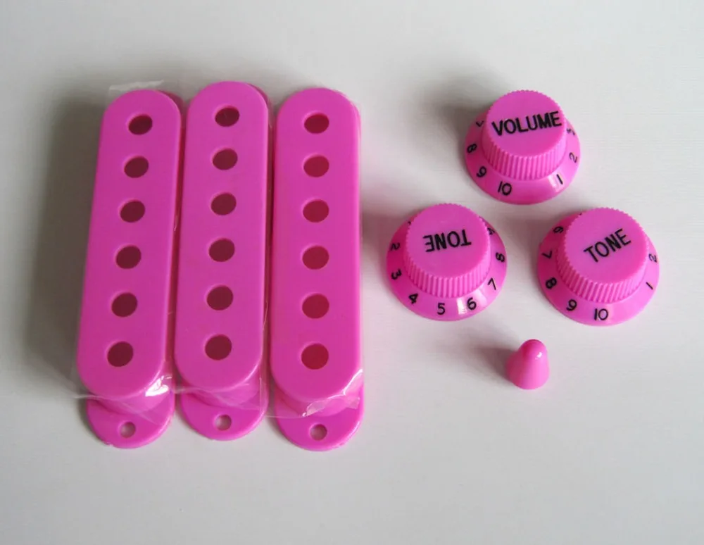 ST стиль фиолетовый гитарный Пикап Чехлы ручки и переключатель наконечник