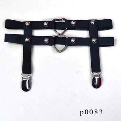 Подвязка с заклепками женское черное сексуальное нижнее белье Пастельная