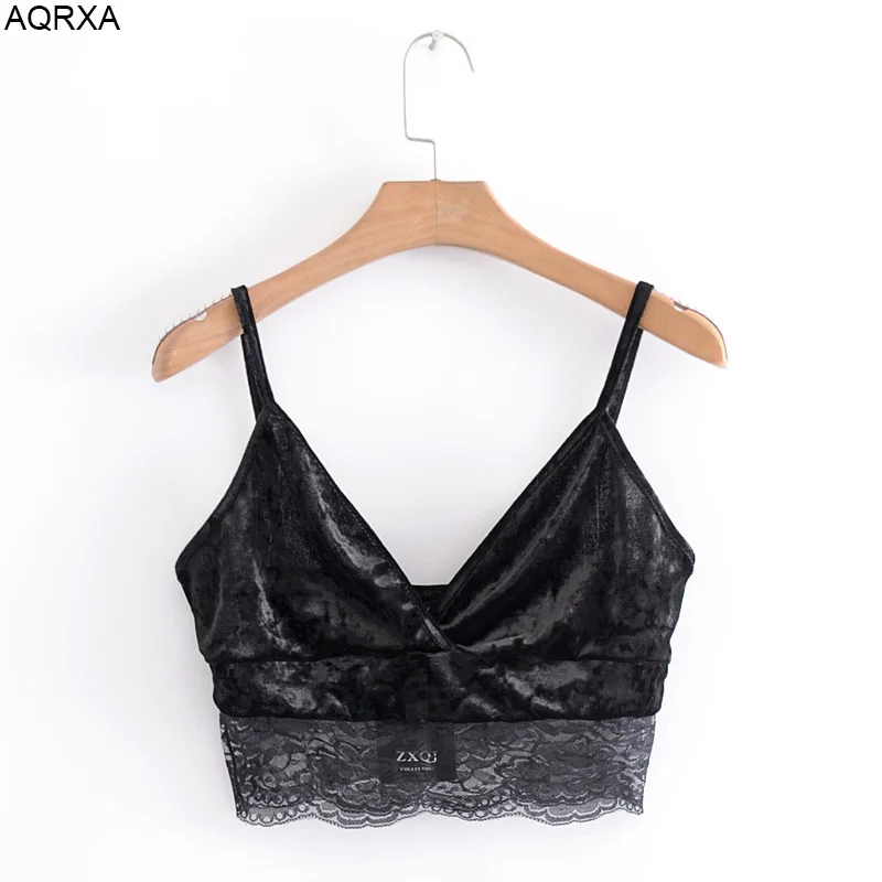 Женские майки, Летняя женская одежда, модные бархатные черные кружевные сексуальные топы без рукавов для девушек, Прямая поставка SML