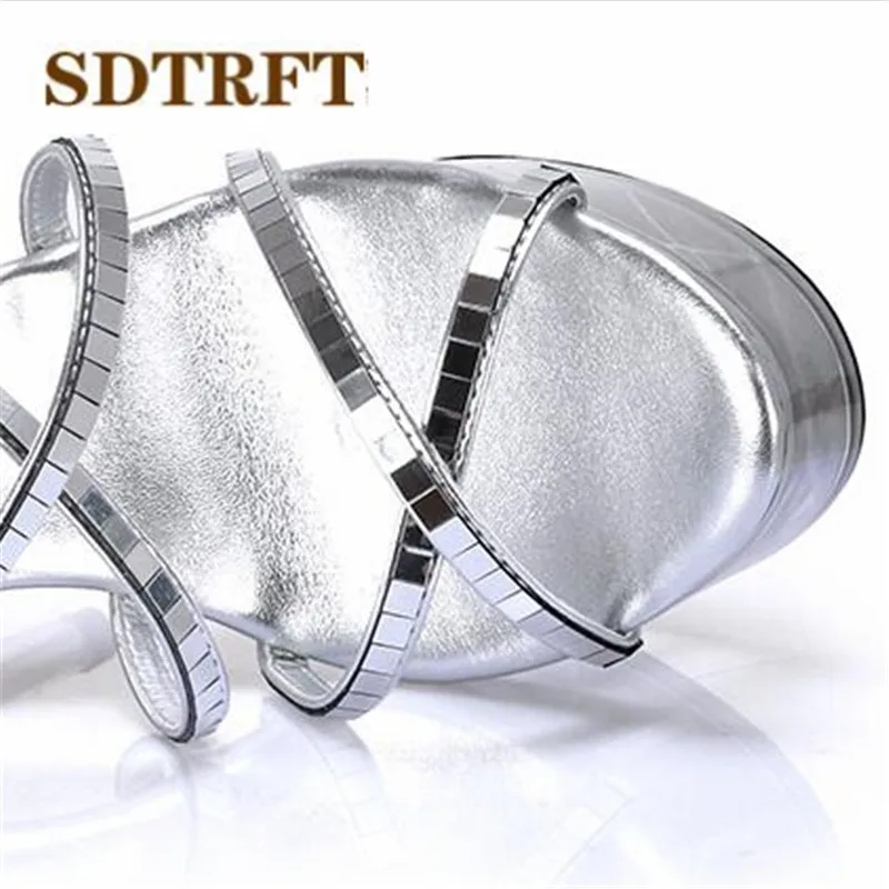 Туфли SDTRFT женские на шпильке 15 см сандалии платформе и тонком каблуке с