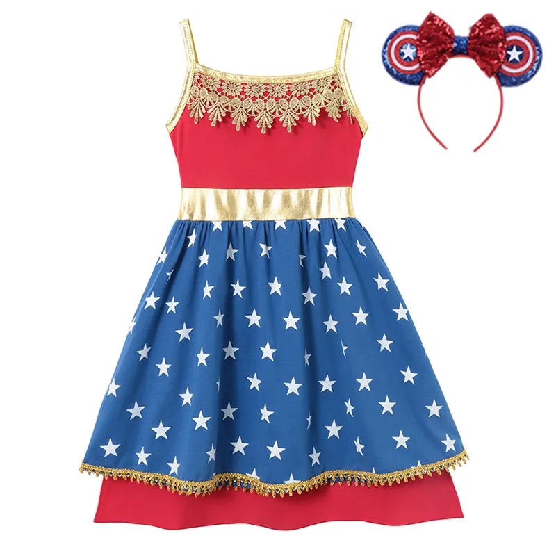 Платье белоснежно-белоснежное для девочек с изображением героев мультфильма