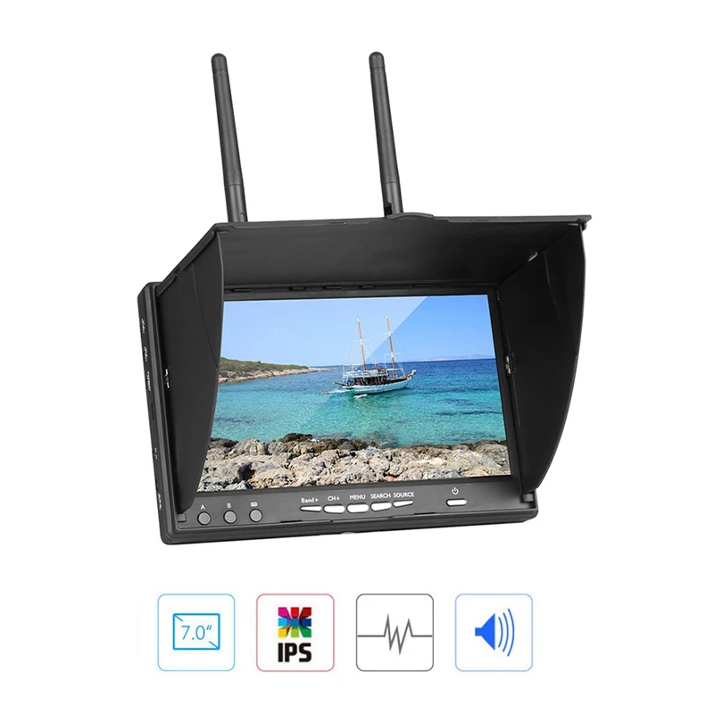 7-дюймовый FPV-монитор LT5802S 5 8 ГГц 40 каналов светодиодная подсветка Мультикоптер со