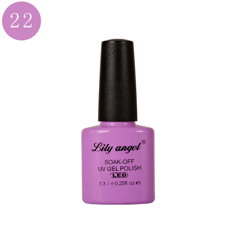 Lily angel 108 цветов роскошный замачиваемый УФ-гель для ногтей лак для ногтей Профессиональный Чистый Гель-лак 001-024 - Цвет: 022