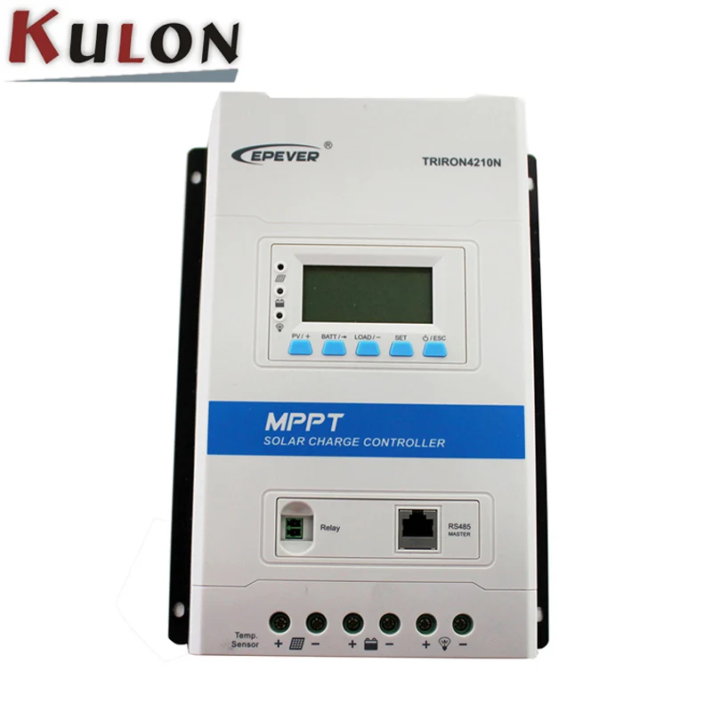EPever TRIRON 4210N с DS2/RCM RS485 40A контроллер солнечного заряда LCD модульный солнечный