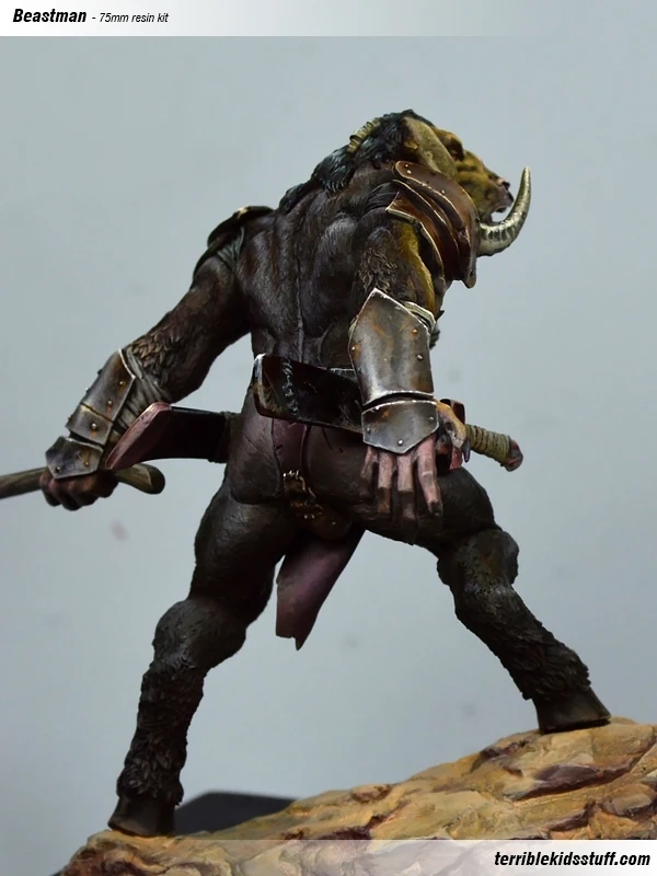 [Loong Way миниатюры] ужасные детские вещи Beastman 75 мм Полимерная миниатюра|miniature|miniature