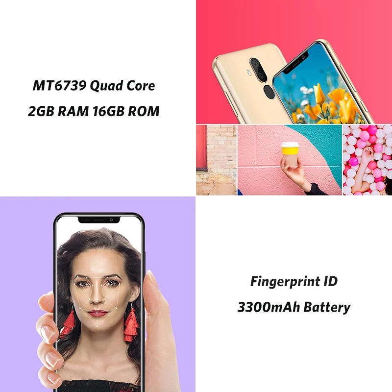 Oukitel C12 Pro 6 18 &quotHD мобильного телефона Android 8 1 MT6739 4 ядра 2 ГБ Оперативная память 16