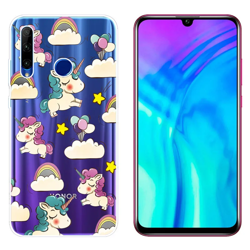 Чехол для Huawei Honor 20 Lite мягкий силиконовый прозрачный защитный чехол телефона |