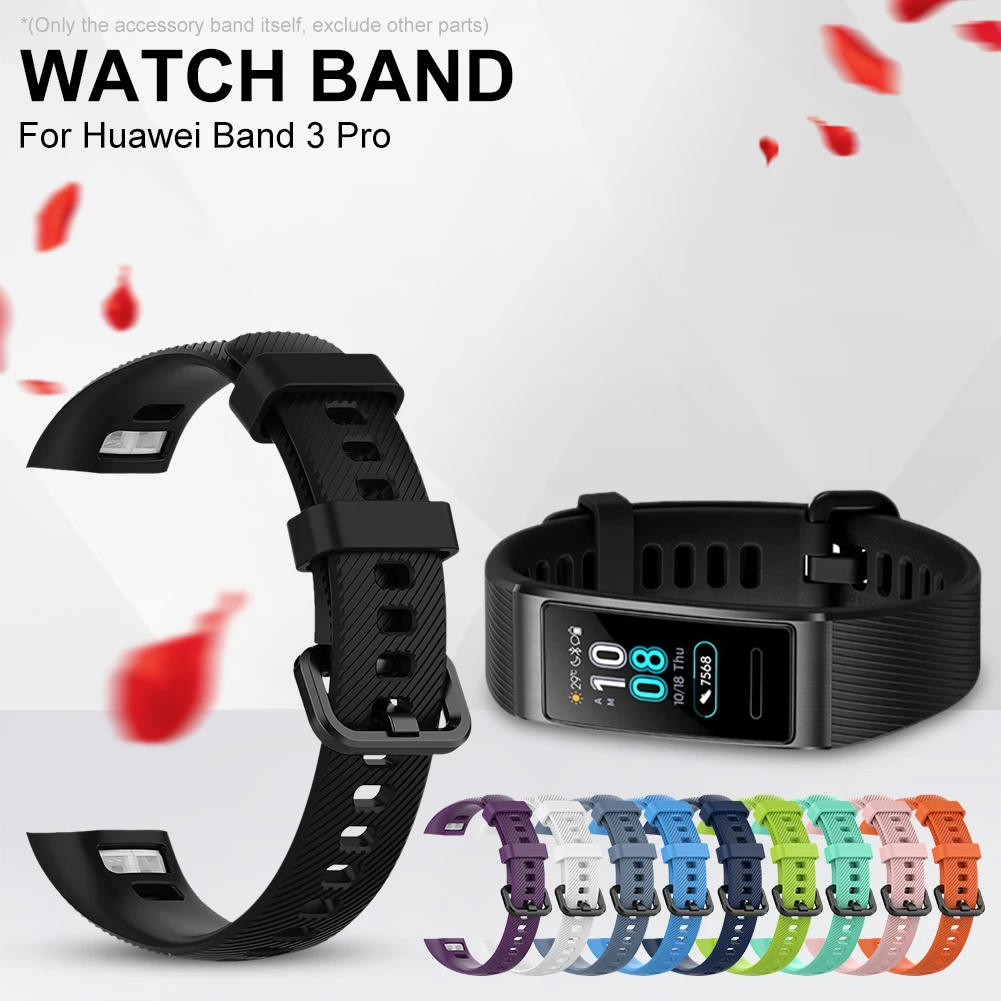 Ремешок для часов huawei Band 3 Pro силиконовый браслет на запястье ремешок для часов сменный Браслет Для huawei Band 3