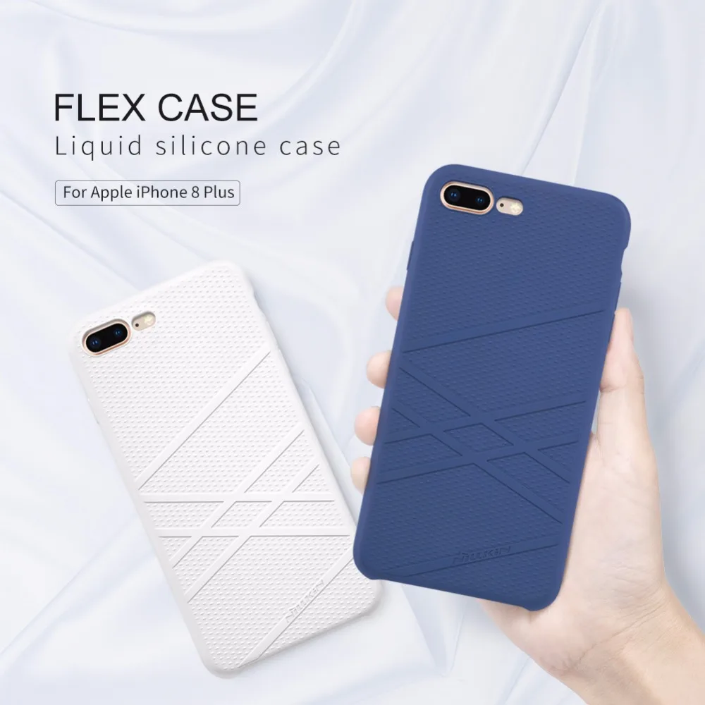Чехол для iPhone 8 Plus Nillkin Flex жидкий силиконовый чехол телефона TPU мягкая задняя