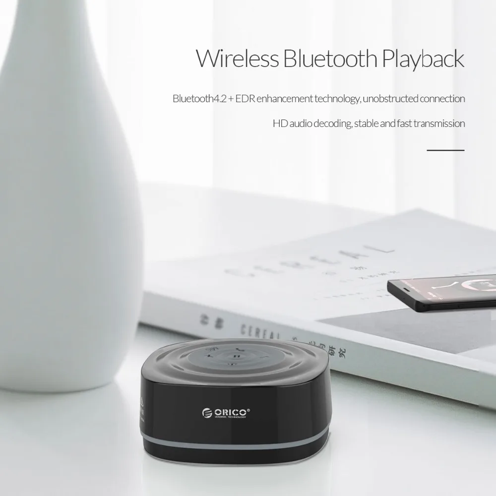 ORICO Мини Bluetooth Беспроводной Динамик Hi Fi стерео Бас Водонепроницаемый с присоской