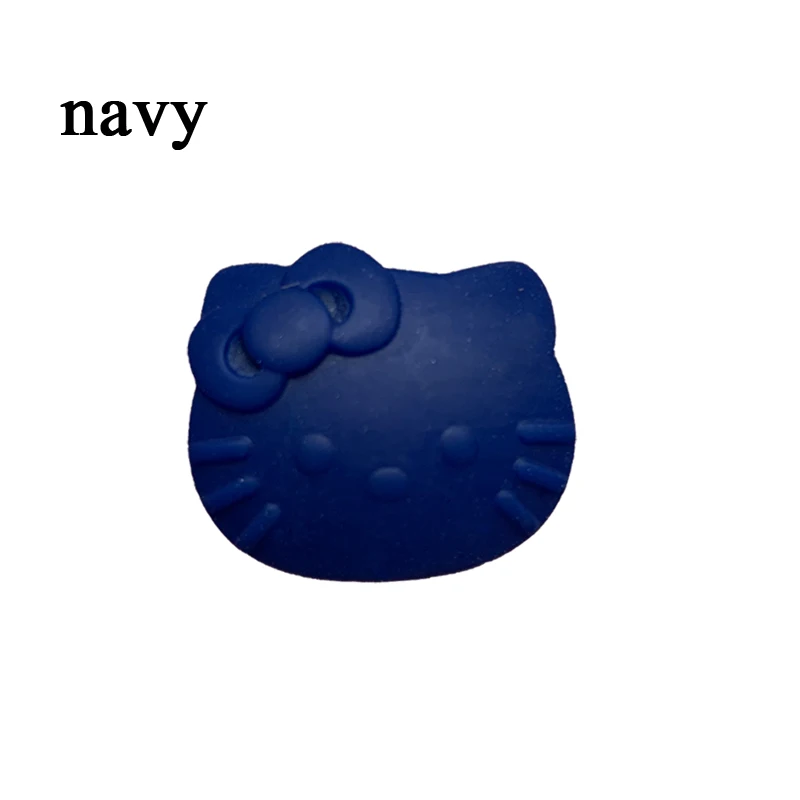 navy 10 шт. мультфильм hello kitty Силиконовые Бусины, детский силиконовый Прорезыватель бусины для малышей, BPA бесплатно - Цвет: navy