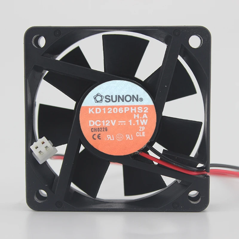 Вентилятор охлаждения Sunon KD1206PHS2, 60*60*15 мм, 6 см, 6015, 12 В постоянного тока, 1,1 Вт, гарантия качества