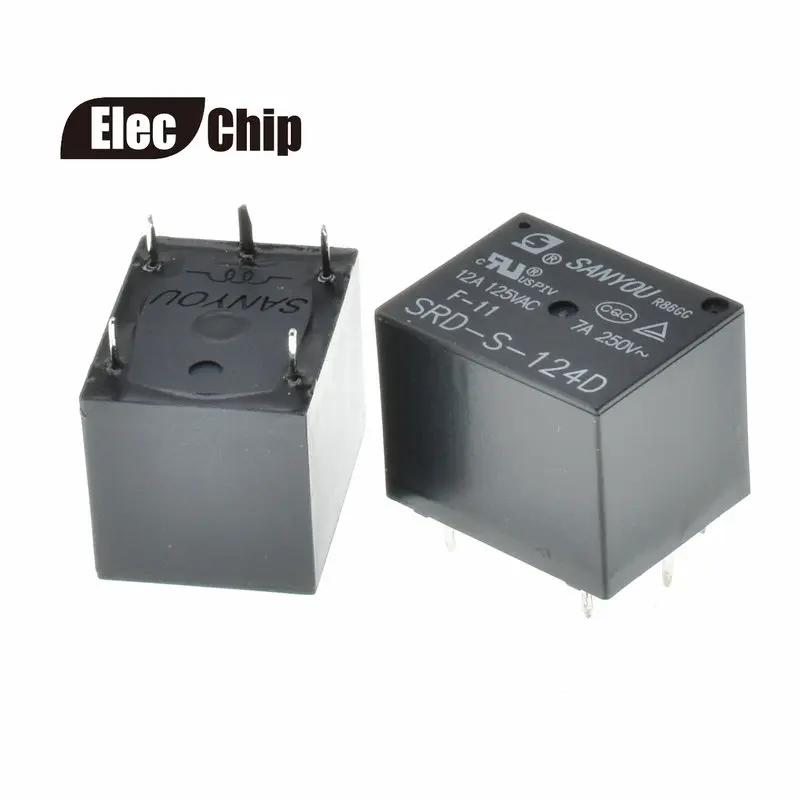 5 шт. реле питания SRD-S-105D 5VDC SRD-S-112D 12VDC SRD-S-124D 24VDC 12A 5pins DC5V DC12V DC24V 5V 12V 24V | Обустройство