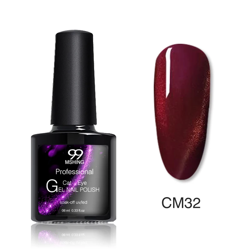 CM32 Mshing99 3D кошачий глаз Гель-лак для ногтей vernis Полупостоянный УФ-лак для маникюрный гель для ногтей праймер верхнее покрытие Гель-лак - Цвет: CM32