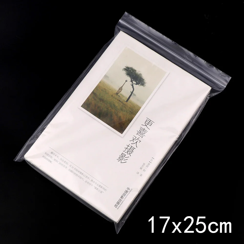 Сверхпрочные различные 10 проволоки 20 размер ювелирные изделия Ziplock молния Замок Reclosable Пластиковые Поли прозрачные пакеты для хранения еды посылка