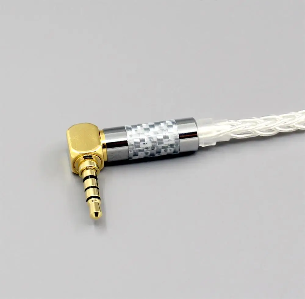3.5mm 4pole 1.2m 99% чистое серебро 8 ядер 2,5 мм 4,4 мм 3,5 мм XLR наушники кабель для фокусных Utopia Fidelity Circumaural LN006451 - Цвет: 3.5mm 4pole 1.2m