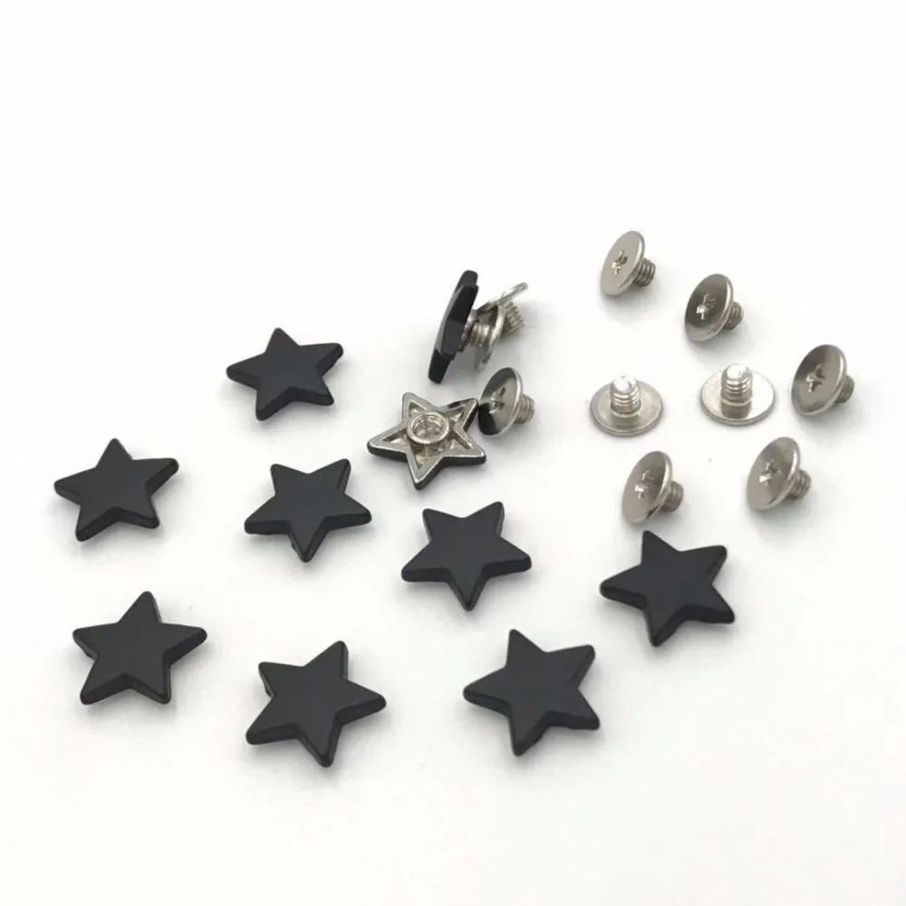 XUNZHE 20 шт. цветные металлические заклепки DIY пятиконечная звезда аксессуары для