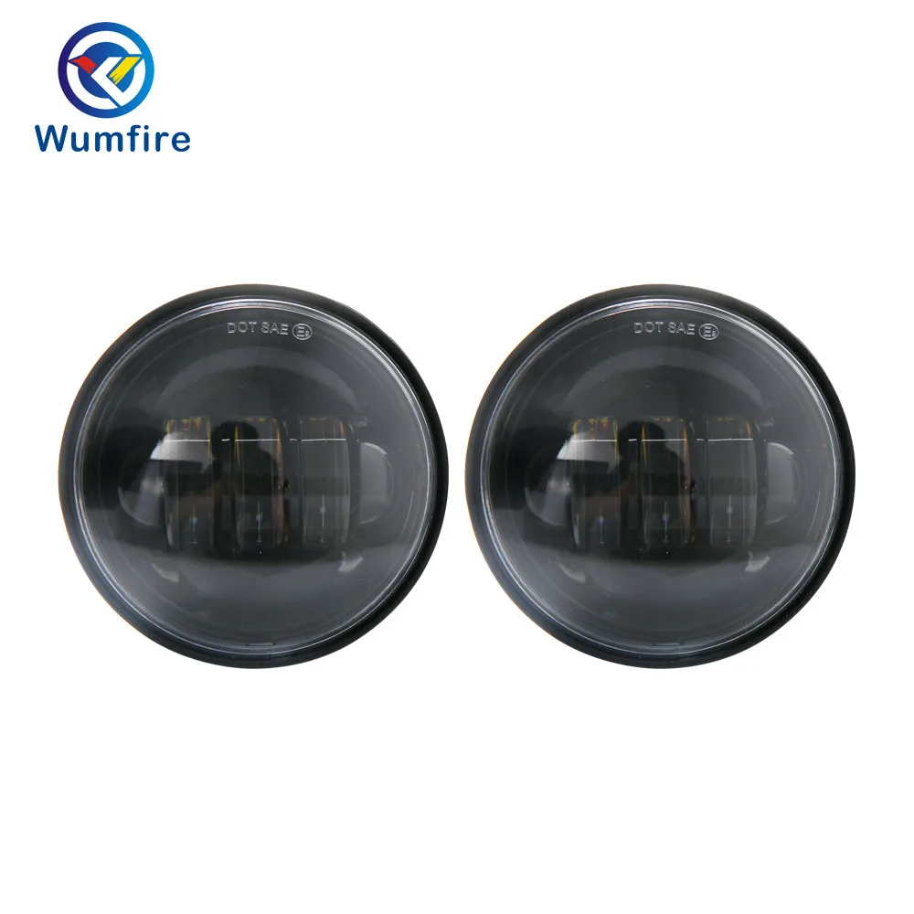 

Super bright 30w led motorcycle headlight 4-1/2" 4.5 inch led Fog spot light special for fog light Black/Chrome